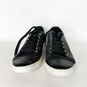Michael Kors Black Low Top Lace Up Sneakers size 8.5